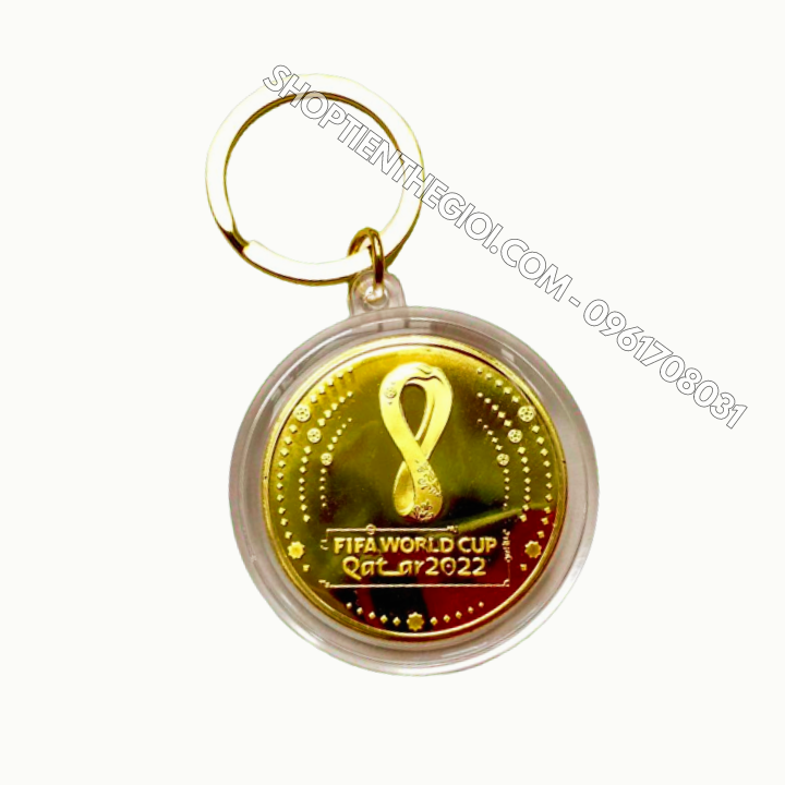 Móc Khóa Xu Lưu Niệm World Cup 2022 in Màu - SP005994